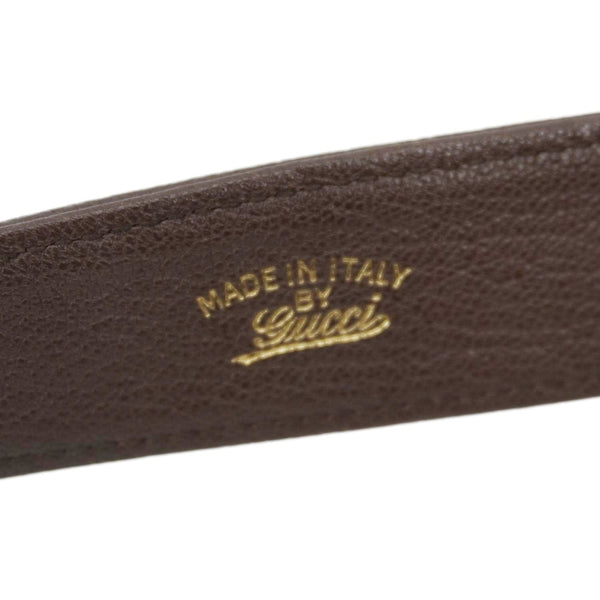 GUCCI Aphrodite Medium Leather Crossbody Bag Brown 755344