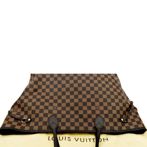 LOUIS VUITTON Neverfull GM Damier Ebene Tote Shoulder Bag Brown