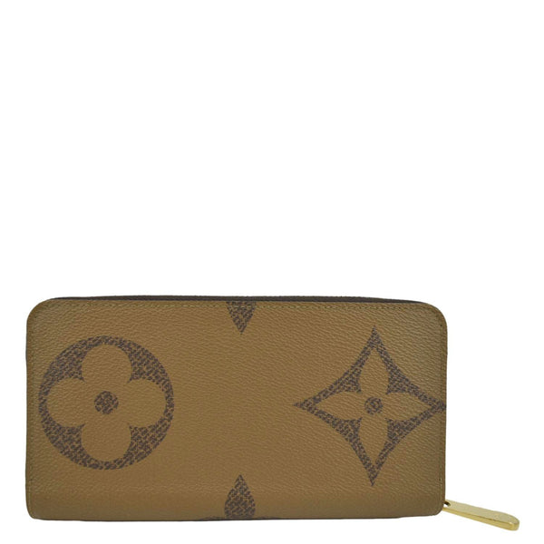 LOUIS VUITTON Giant Monogram Reverse Zippy Wallet Brown