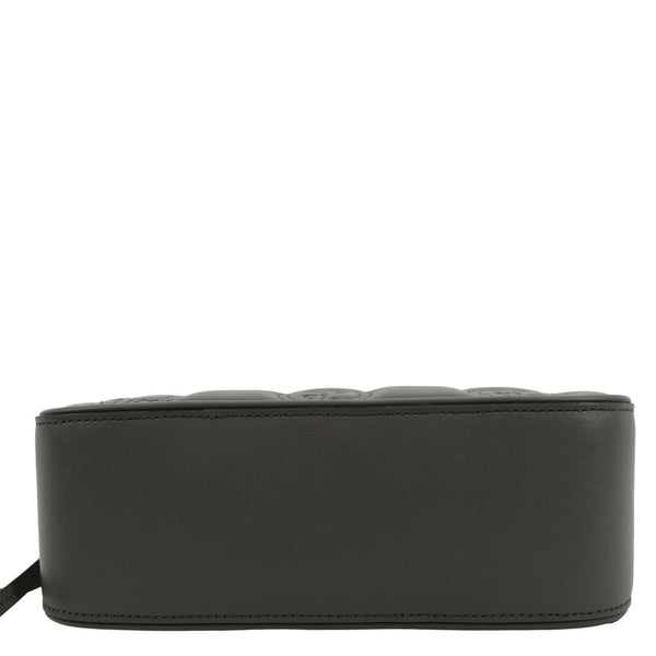 GUCCI GG Matelasse Small Leather Crossbody Bag Dusty Grey 702234