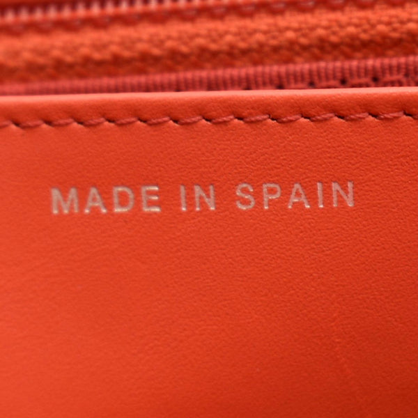 CHANEL CC WOC Leather Wallet On Chain Crossbody Bag Red