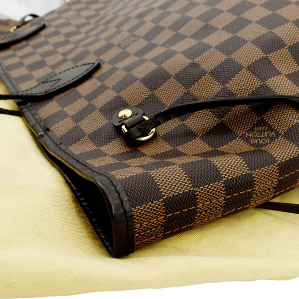 LOUIS VUITTON Neverfull GM Damier Ebene Tote Shoulder Bag Brown