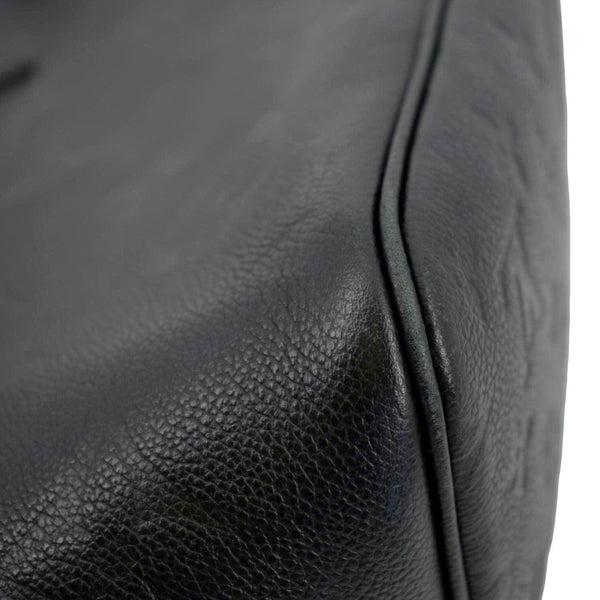 LOUIS VUITTON Neverfull MM Empreinte Leather Tote Shoulder Bag Black