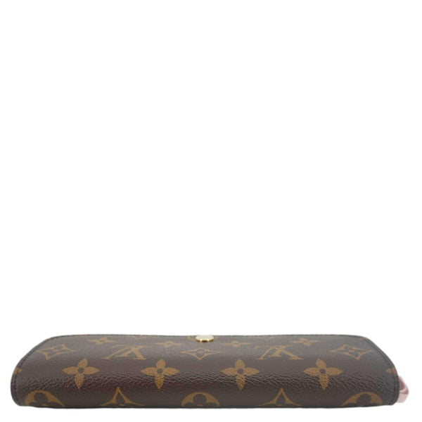 LOUIS VUITTON Emilie Monogram Canvas Wallet Rose Ballerine