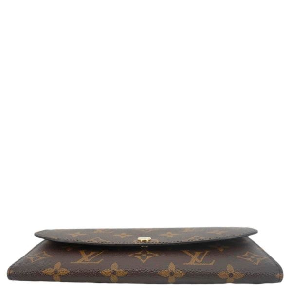 LOUIS VUITTON Emilie Monogram Canvas Wallet Rose Ballerine