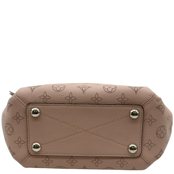 Louis Vuitton Babylone Mahina Leather Satchel Bag Pink - Bottom