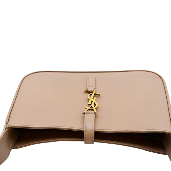 YVES SAINT LAURENT Le 5 A 7 Leather Satchel Bag Rosy Sand