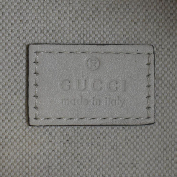 GUCCI Medium Top Handle Leather Shoulder Bag White 715666