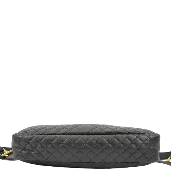VERSACE Medusa Quilted Leather Belt Bag Black