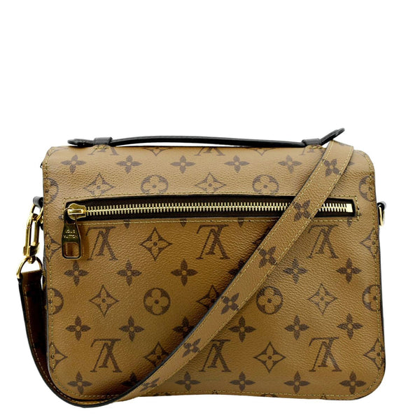 LOUIS VUITTON Metis Pochette Reverse Monogram Canvas Crossbody Bag Brown
