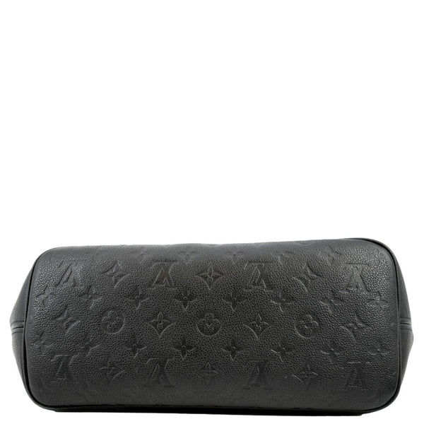 LOUIS VUITTON Neverfull MM Empreinte Leather Tote Shoulder Bag Black