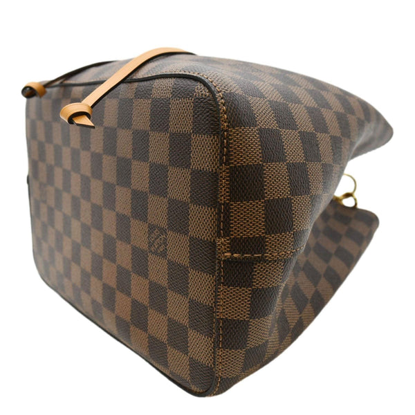 LOUIS VUITTON Neonoe Damier Ebene Shoulder Bag Safran Yellow