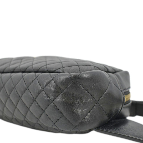 VERSACE Medusa Quilted Leather Belt Bag Black