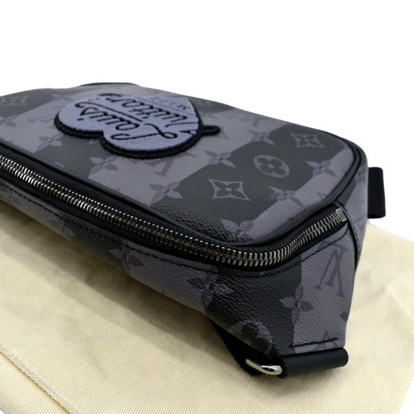 LOUIS VUITTON Modular Sling Monogram Eclipse Shoulder Bag Black