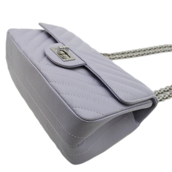 CHANEL Reissue Flap Aged Calfskin Shoulder Bag Light Purple
