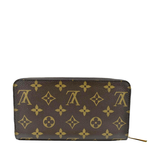 LOUIS VUITTON Monogram Canvas Zippy Wallet Brown