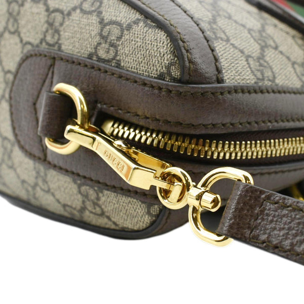 GUCCI Ophidia GG Canvas Medium Top Handle Shoulder Bag Beige 524532