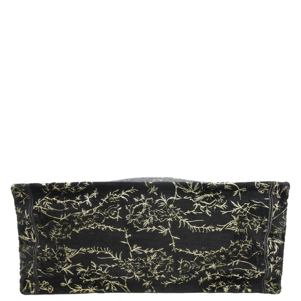 CHRISTIAN DIOR Large Book Oblique Embroidered Canvas Tote Bag Multicolor