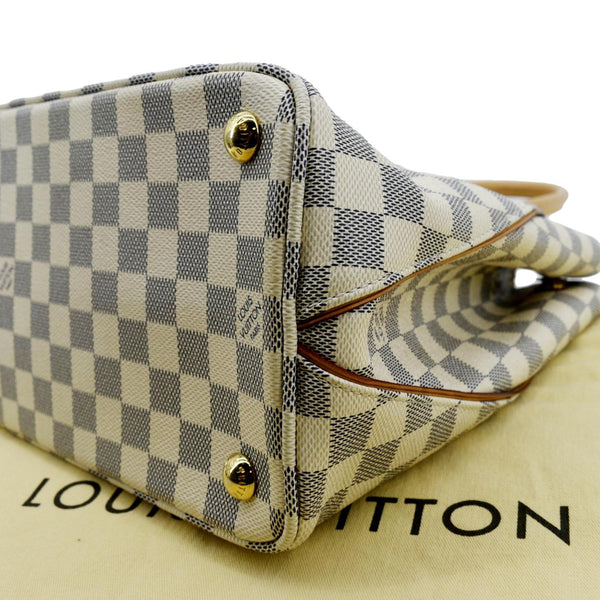 LOUIS VUITTON Calvi Damier Azur Shoulder Bag White