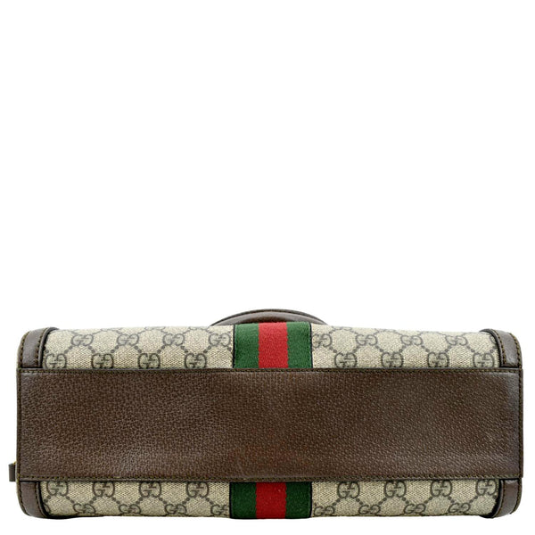 GUCCI Ophidia GG Canvas Medium Top Handle Shoulder Bag Beige 524532
