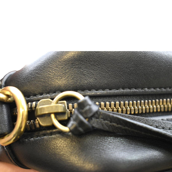 GUCCI GG Marmont Small Matelasse Leather Crossbody Bag Black 447632