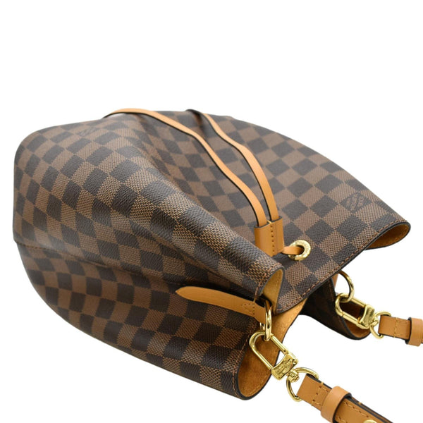 LOUIS VUITTON Neonoe Damier Ebene Shoulder Bag Safran Yellow