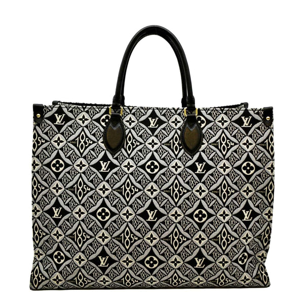 LV Onthego GM Jacquard Tote Bag Front view