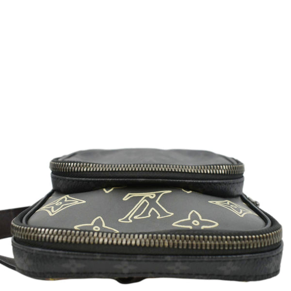 LOUIS VUITTON Avenue Sling Patchwork Monogram Eclipse Crossbody Bag Grey