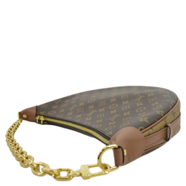 LOUIS VUITTON Loop Monogram Reverse Canvas Shoulder Bag Brown