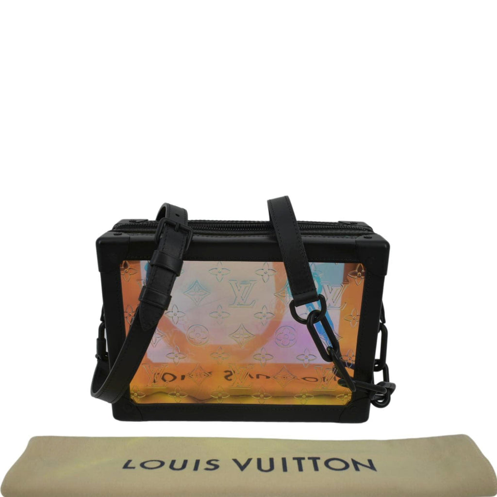 LOUIS VUITTON Calfskin PVC Monogram Solar Ray Soft Trunk Iridescent Prism  Black 659342