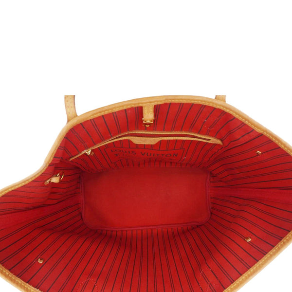 LOUIS VUITTON Neverfull MM Monogram Canvas Shoulder Bag Brown