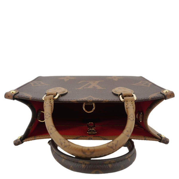 LOUIS VUITTON Onthego PM Giant Monogram Reverse Canvas Shoulder Bag Brown
