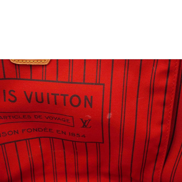 LOUIS VUITTON Neverfull MM Monogram Canvas Shoulder Bag Brown