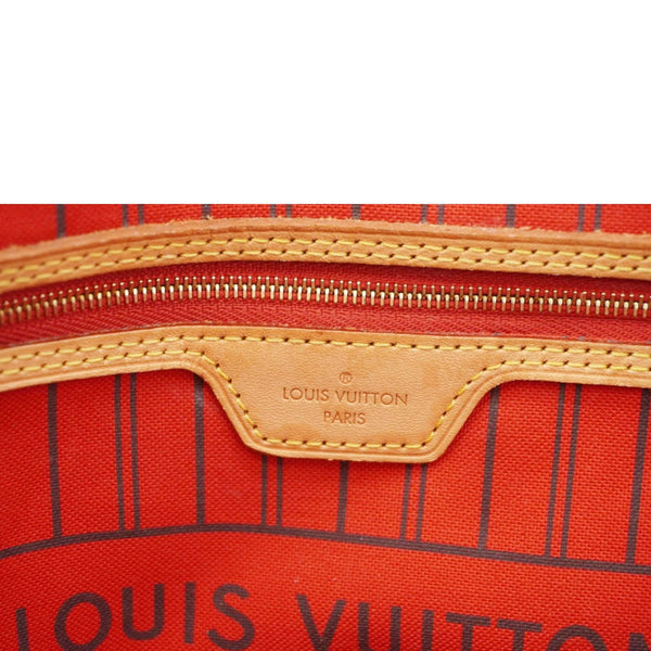 LOUIS VUITTON Neverfull MM Monogram Canvas Shoulder Bag Brown