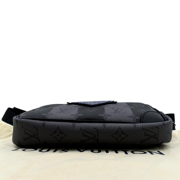 LOUIS VUITTON Modular Sling Monogram Eclipse Shoulder Bag Black