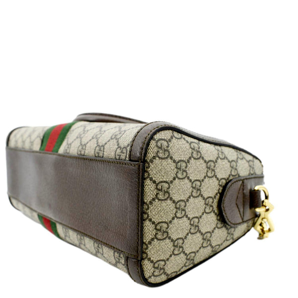 GUCCI Ophidia GG Canvas Medium Top Handle Shoulder Bag Beige 524532