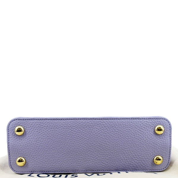 LOUIS VUITTON Capucines BB Taurillon Leather Shoulder Bag Purple