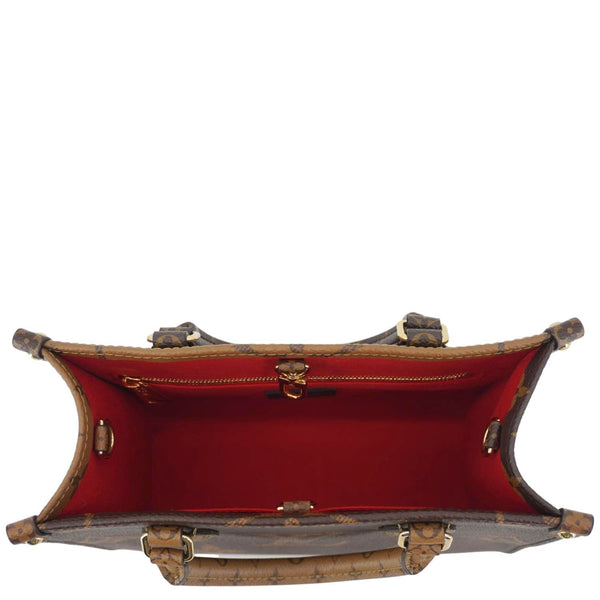 LOUIS VUITTON Onthego PM Giant Monogram Reverse Canvas Shoulder Bag Brown