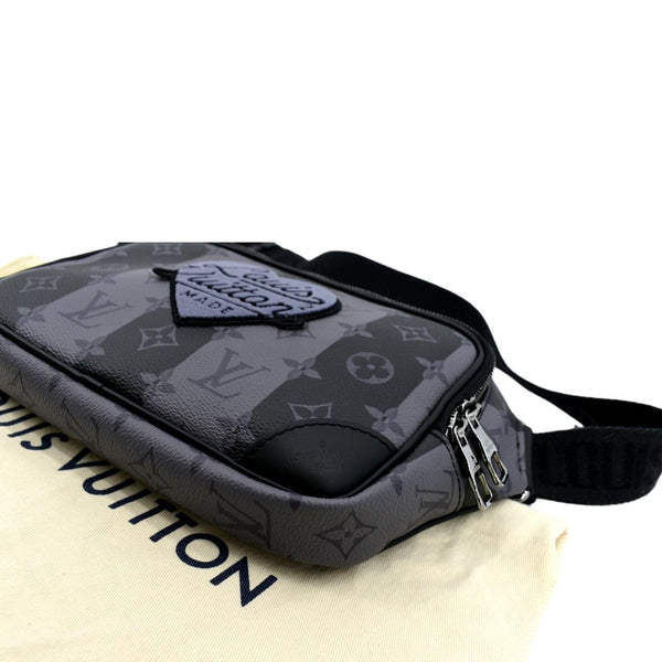 LOUIS VUITTON Modular Sling Monogram Eclipse Shoulder Bag Black