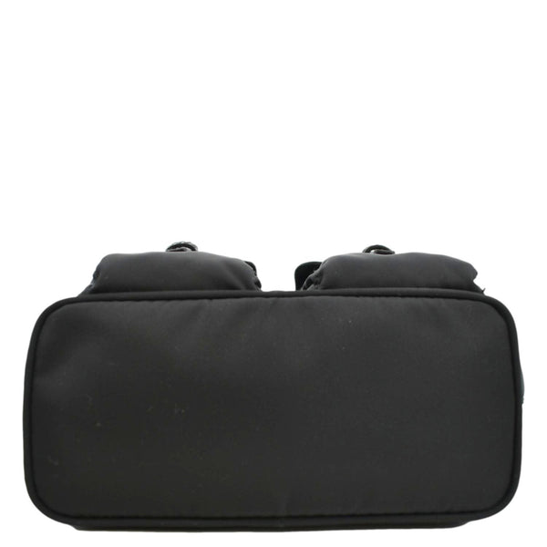 PRADA Double Pocket Mini Nylon Backpack Shoulder Bag Black