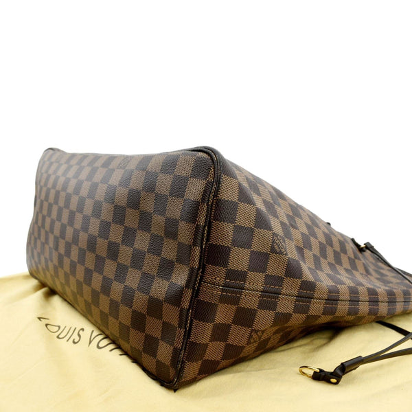 LOUIS VUITTON Neverfull GM Damier Ebene Tote Shoulder Bag Brown