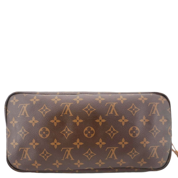 LOUIS VUITTON Neverfull MM Monogram Canvas Shoulder Bag Brown