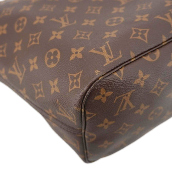 LOUIS VUITTON Neverfull MM Monogram Canvas Shoulder Bag Brown