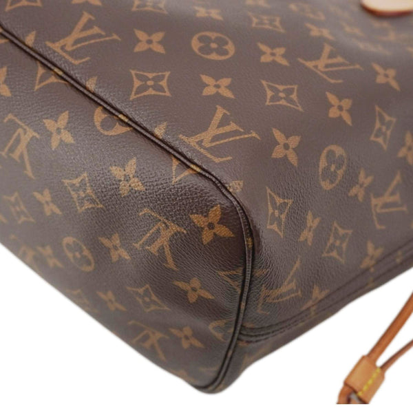 LOUIS VUITTON Neverfull MM Monogram Canvas Shoulder Bag Brown