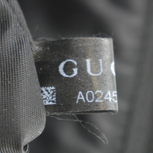 GUCCI Zipper Web GG Supreme Canvas Tote Shoulder Bag Black 359261