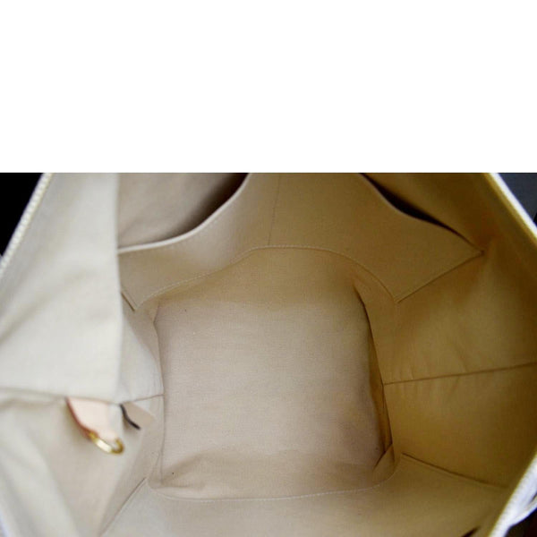 LOUIS VUITTON Totally MM Damier Azur Shoulder Bag White