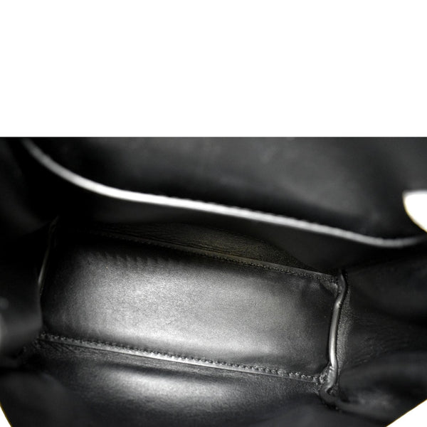 VERSACE La Medusa Leather Top Handle Shoulder Bag White