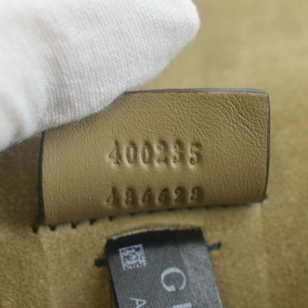 GUCCI Dionysus Medium GG Supreme Embroidered Sequin Shoulder Bag Beige 400235