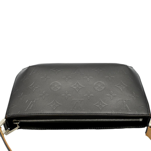 LOUIS VUITTON Pochette Accessoires Monogram Mat Fowler Pouch Bag Black