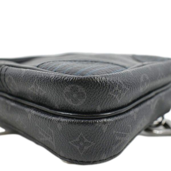 LOUIS VUITTON Avenue Sling Patchwork Monogram Eclipse Crossbody Bag Grey